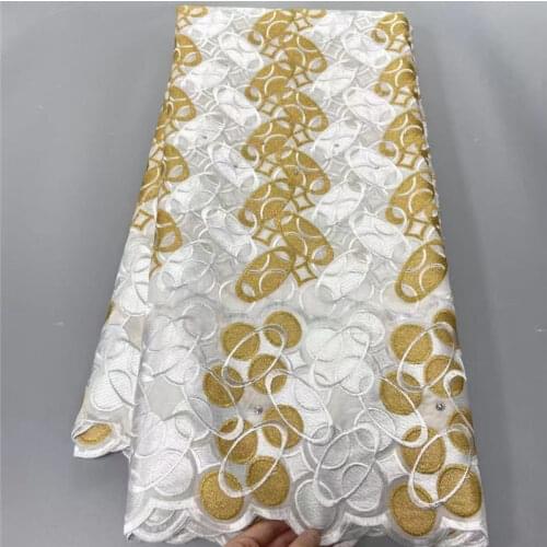 5 Y Swiss lace fabric 2021 heavy beaded embroidery African lace fabrics 100% cotton fabric Swiss voile lace in Switzerland HL115