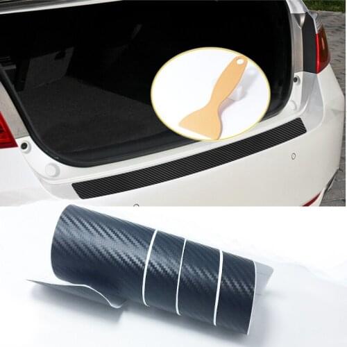 90*8.8cm Carbon Fiber Car Trunk Protection Sticker For BMW E46 E39 E90 E60 E36 F30 F10 E34 X5 E53 E30 F20 E92 E87 M3 M4 M5 X5 X6