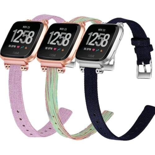 Beaded Bracelet for Fitbit Versa 2 Versa Lite band Slim Breathable Strap Accessories Watchband for fit bit Versa2 pulseira belt