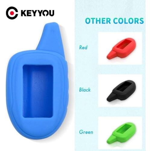 KEYYOU Key Rings Russian Version M100/M7 For Scher-khan Magicar 7 8 9 10 11 12 LCD Two Way Car Alarm System m7 Silicone Case