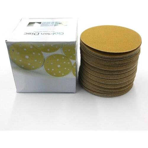 100pcs Yellow Sandpaper Polishing Wheel sand paper polishing pad self-adhesive sandpaper polishing disc for car wood polishing