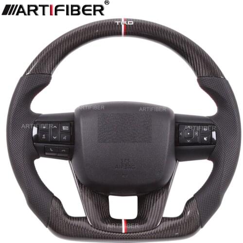 Race display 100% Real Carbon Fiber Steering Wheel for TOYOTA Hilux Revo