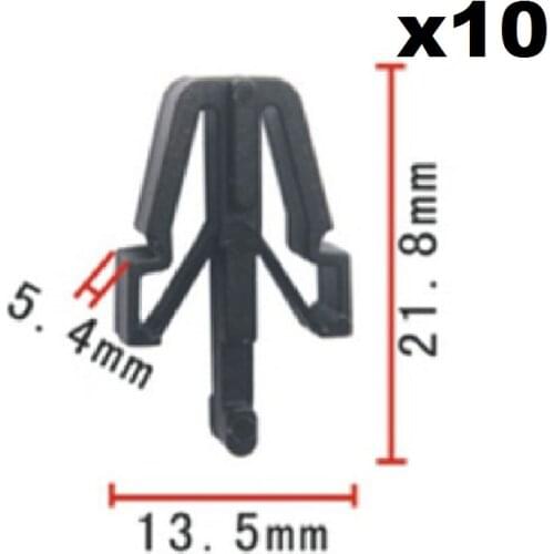 10x Grille Retainer Clips Fit For Honda / GRILLE LOCK CLIPS RETAINER