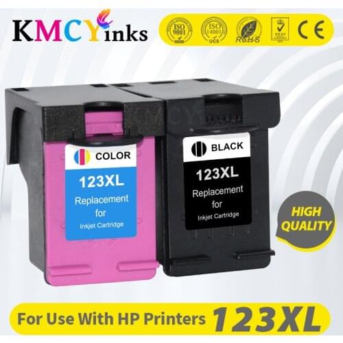 KMCYinks 123 For HP123 123XL Ink Cartridge for HP DeskJet 1110 1111 1112 2130 2132 2134 Officejet 3830 3831 3832 3834 Printer