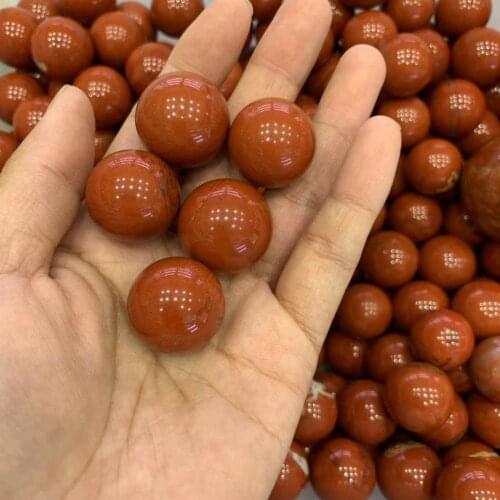 5pcs about 3cm beautiful Natural red jasper crystal gemstone sphere collectors meditation reiki healing chakra wholesale