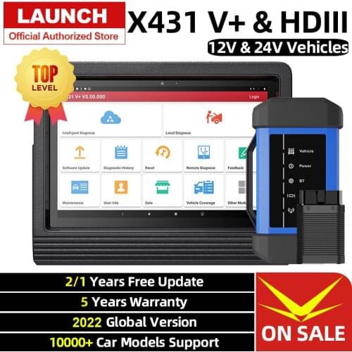 Launch X431 HDIII Heavy Duty Diagnostic Module HD3 used with X431 V+ for 24V Truck Diesel Trucks Vans