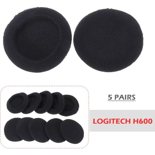 Mayitr 5pairs Dedicated Replacement Ear Pads Cushions for Logi tech H600 Wireless Headphone