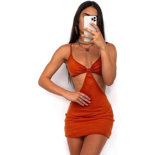 Ardm Fashion Backless Spaghetti Strap Bodycon White платье летнее 2021 Sexy Hollow Out Backless Slim Mini Dress Party Dresses