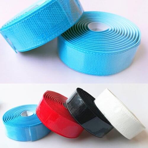 2019 New 3mm * 200cm Road Bikes Bicycle Handlebar Tape Non-slip waterproof Bartape Soft PU Sponge Tape Black 4colors optional