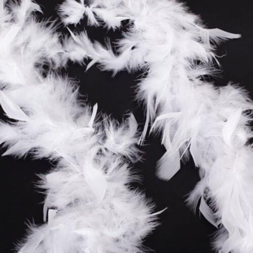 New Arrived 2m Feather Garland Sewing Birthday Wedding Costume Crafts DIY Banner Crafts Garland Bunting