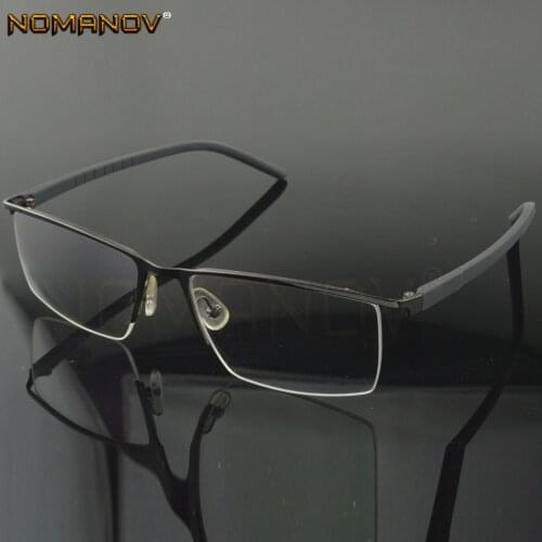 Custom Made Optical Prescription Glasses Photochromic Classic Large Titanium Alloy Business Frame Myopia Short Sight Reading