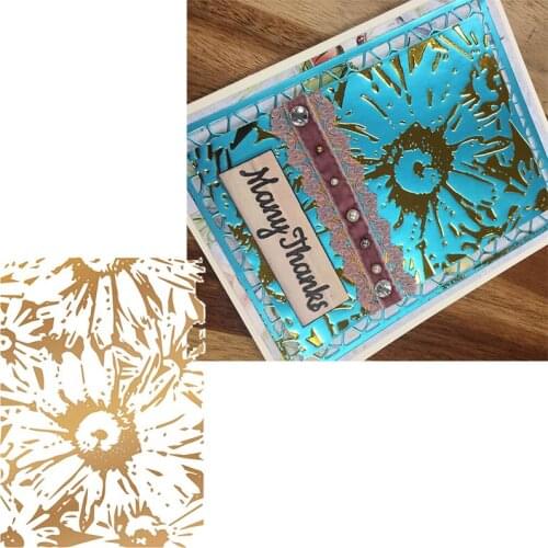 Print Of Sunflowers Pattern Metal Cutting Dies Stencils Pattern Of Sunflowers Dies Cuts For Card Making 2020