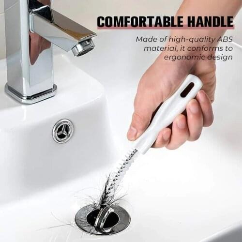 Sink Drain Cleaning Brush Convenience Household Sewer Hair Catcher Cleaner Tool for Bathroom Kitchen C1