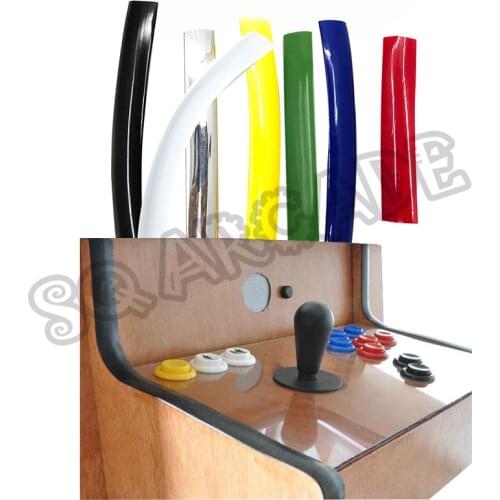 T moulding 16mm /19mm width 32.8feet 10m length T-molding for arcade arcade mame game cabinet chrome/ blue/ yellow etc