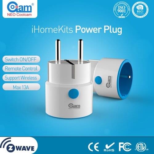 NEO COOLCAM Z-wave Plus MINI Smart Power Plug Home Automation Zwave Socket,Z Wave Range Extender Works with Wink,Smartthings
