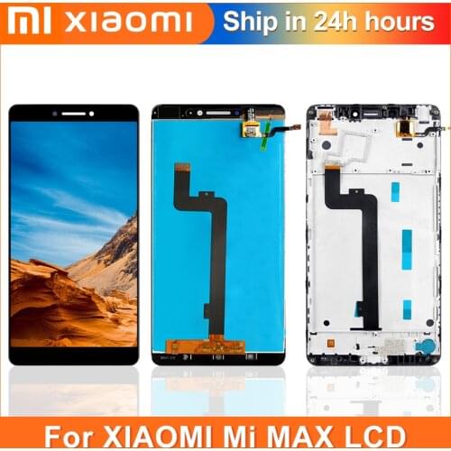 6.44'' ORIGINAL Display For XIAOMI Mi Max LCD Touch Screen Digitizer Assembly with Frame Mi max No Dead Pixel