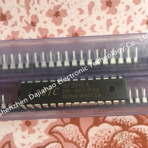 1pcs /lot 15F204EA STC15F204EA-351-SKDIP28 STC15F204EA dip 28 ic in stock origianl