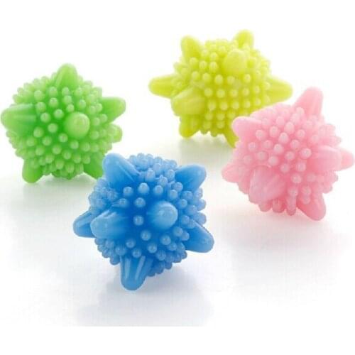 1PC Solid Decontamination Laundry Ball Skirt Sweater Dryer Balls Reusable Washing Machine Ball Anti-winding Household Cleaning