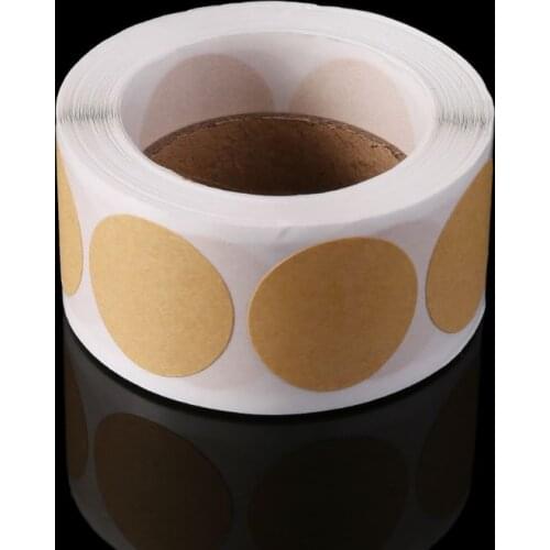500pcs Vintage Blank Kraft Paper Label Circle Handmade Sealing Sticker For Gift Packaging Tags DIY