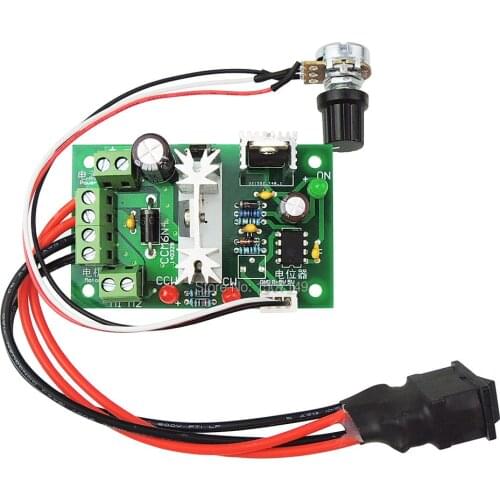 6V 12V 24V Reversing Switch Adjustable DC Motor Speed Controller PWM