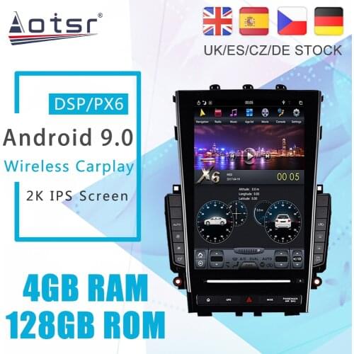 Android 9 PX6 Tesla Styel For Infiniti Q50 Q50L 2012 - 2019 Auto Radio Stereo Car DVD Multimedia Player GPS Navigation Head unit
