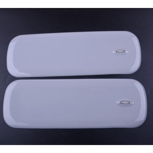 Beler 2PCS Anti-collision Strip Grey Rubber Car Front Rear Corner Bumper Anti-Scratch Guard Pad Protector Protection Sticker