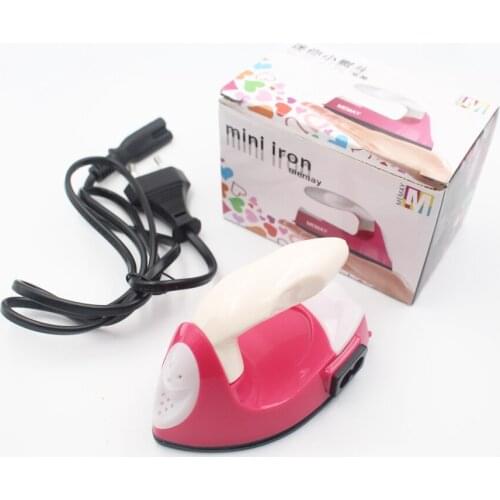 Fast Heated! Travel Electric Iron Handheld Mini Iron Children Electric Iron Hotfix Applicator for Patches Garment Stones