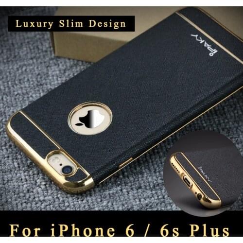 IPaky Cases For iPhone 6s Case Luxury Plating Leather Cover For iPhone 6S Plus Case Coque For iPhone 6 S Plus Cases For iPhone6