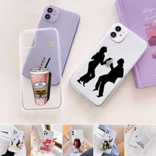 Greatest movie ever made Pulp Fiction Phone Case For iphone 12 11 mini x xs xr pro max 8 7 6s 6 5 5s 5c se plus Transparent soft