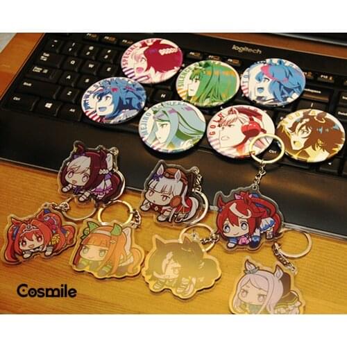 Cosmile Game Pretty Derby Special Week Acrylic Pendant Toy Keychain Keyring Strap Badge Fashion Creative Gift Hot New C
