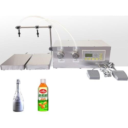 Double Head Weighing Quantitative Filling Machine White Alcohol Oil Edible Oil Magnetic Gear Pump Automatic Tool Equipment