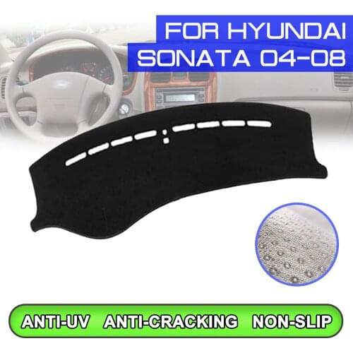 Car Dashboard Mat Anti-dirty Non-slip Dash Cover Mat UV Protection Shade for Hyundai Sonata 2004 2005 2006 2007 2008