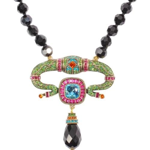 1pc 45x38mm golden plated Cz micro Snake type pendant DIY Jewelry Findings