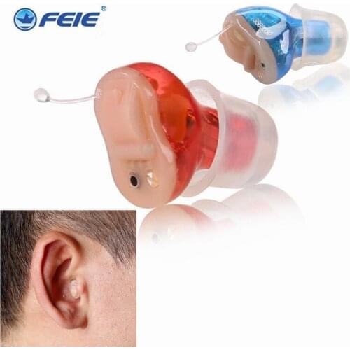 Mini Hearing Aid Wireless In The Ear Hearing Amplifier For Deafness/Elderly 4-Channel Earphones 100% Digital Chip No Noise S-13A