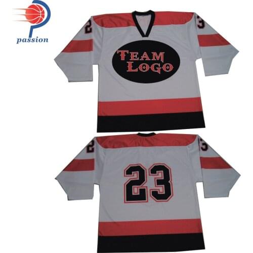 MOQ 5pcs Custom Made High Quality Ice Hockey Jersey Sublimation For Men
