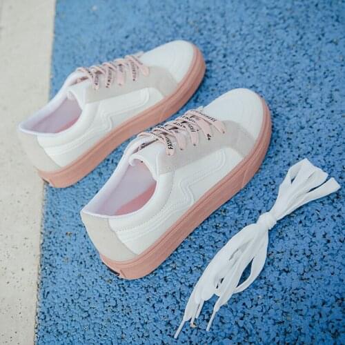 2020 New Spring Single Canvas Shoes Fashion Casual Sneakers Shoes Womens Flat Walking Shoes Womens Lace-up Shoes U13-71