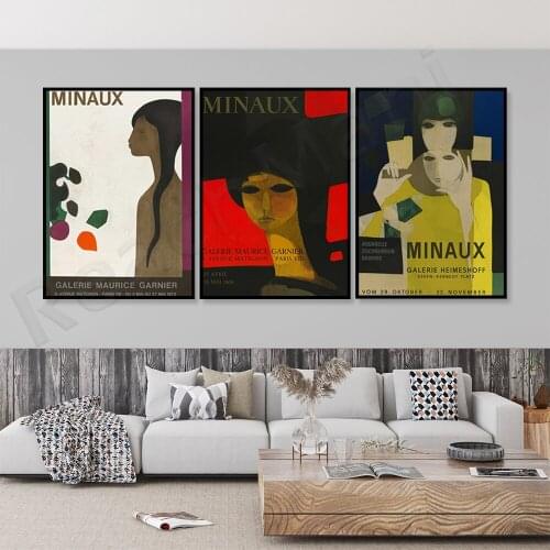 Exhibition poster Canvas printing (zh) Realization painting (zh) Gallery promotion (zh) Home decoration retro wall hanging (zh)