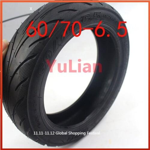 Outer Tire Rubber Replacement For Ninebot Max G30 60/70-6.5 Tire Black Vacuum Durable 23*6cm