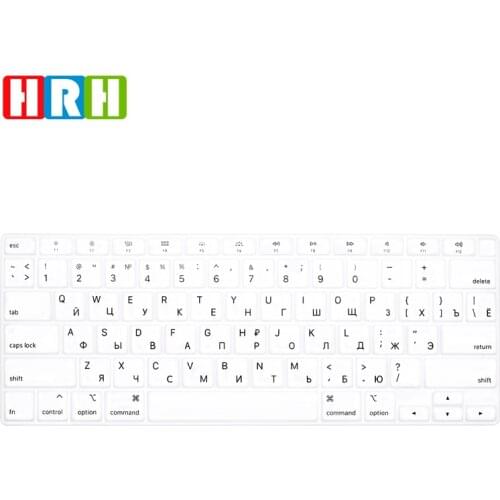 HRH Russian language Silicone Keyboard Skin Cover for MacBook Newest Air 13 A2179 Touch M1 A2337 Laptop Keyboard Protector