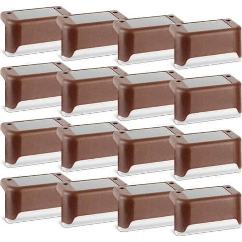 Solar Deck Lights LED Solar Lights Outdoor Waterproof Solar Fence Lamp for Garden Pathway Yard Patio Stairs Step Landscape