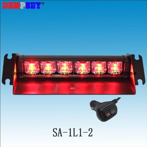 SA-1L1-2 Fire Truck Emergency Strobe LED Type Lamp Lights/deck dash lights/10-30V Multi-voltage LED Red Interior Visor Light