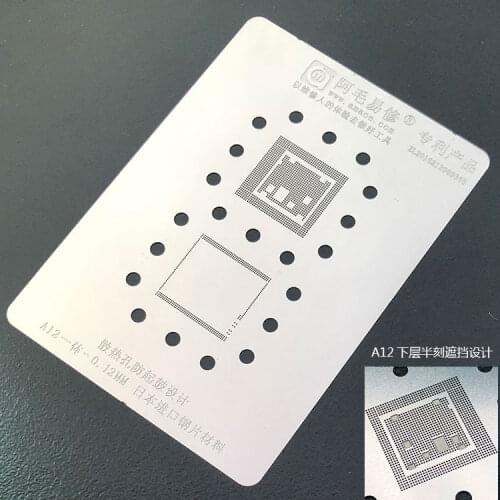 Amao BGA reballing Stencil Template for iphone 6 6s 7 8/8p/x CPU RAM A8 A9 A10 A11 A12 Baseband CPU