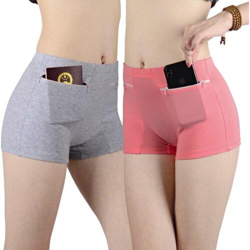 Womens Underwear Safety Anti-theft Pants Cotton Large Size Womens High Waist Soft Breathable Candy Color Simple Briefs