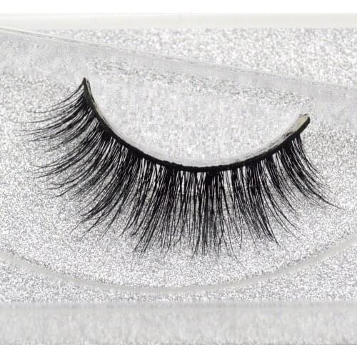 Visofree Mink False Eyelashes Classic Collection Upper Lashes Natural & Lightweight Mink Lashes 1 pair Glitter Packaging A02