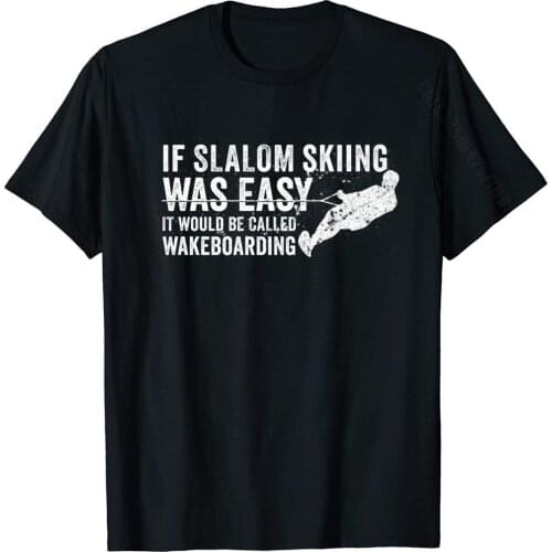 Funny Slalom Waterskiing Wakeboard Ski Vintage Style T-Shirt Cotton Casual T Shirt Company Adult Tshirts Camisa