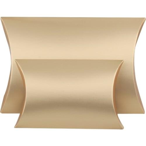 Custom Gold color luxury Gift wedding packaging box, Jewellery paper packing pillow box. glasses/hair Scarf tie band packing box