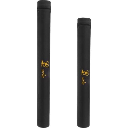 2 Pcs 65cm 85cm Waterproof Fly Fishing Rod Tube Bag Hard Case Fishing Pole Organizer Holder Canvas Black Fishing Tackles Bag