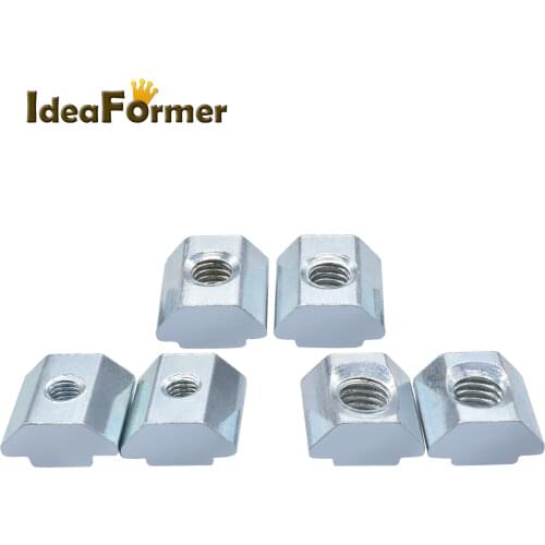 20Pcs/lot TP2020 Nuts T Sliding Nut for EU Standard 2020 Series Aluminum Extrusion Profile Slot 6 Connector Aluminum Accessor
