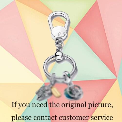 2021 Autumn New Style 925 Sterling Silver Diy Small Handbag Charm Keychain, Ladies Fashion Luxury Brand Jewelry Gift