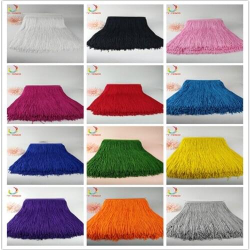 5 yard/lot 30CM Long Polyester Fringe Trim African Tassel Ribbon Lace Accessory Sew Latin Dress Garment Curtain DIY Accessories